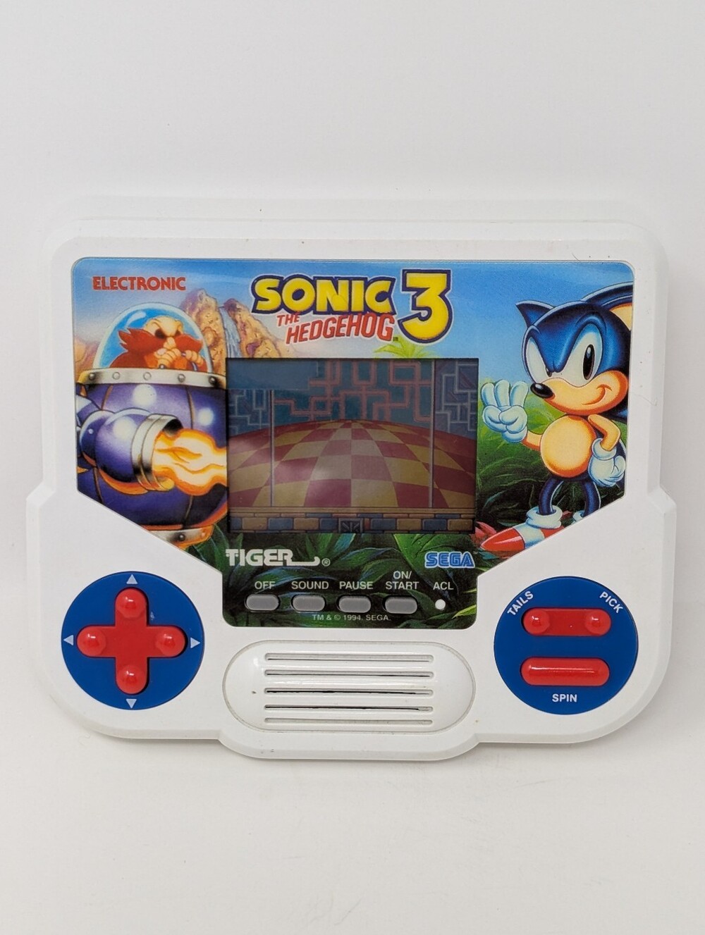Hasbro Tiger Electronic Sonic The Hedgehog LCD Video Game Retro Handheld Works